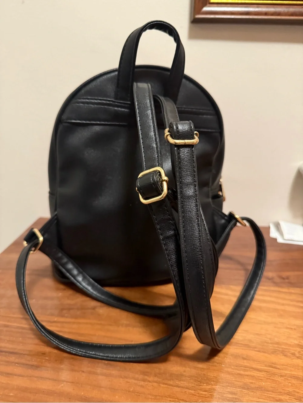 Black Mini Backpack - Sleek Everyday Backpack